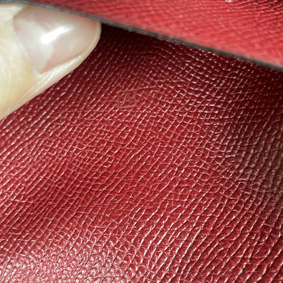 Hermès classic maroon Courchevel Agenda Cover - Picture 5 of 5